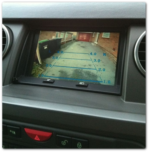 1st Kamera cofania Land Rover Touchscreen Navigation 1